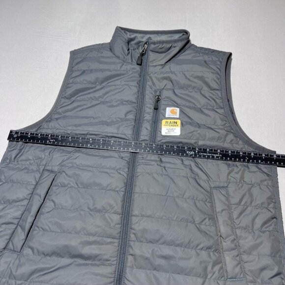 Carhartt Rain Defender Puffer Vest Mens XL Gray Don Julio 1942 Logo 102286 - Picture 10 of 14
